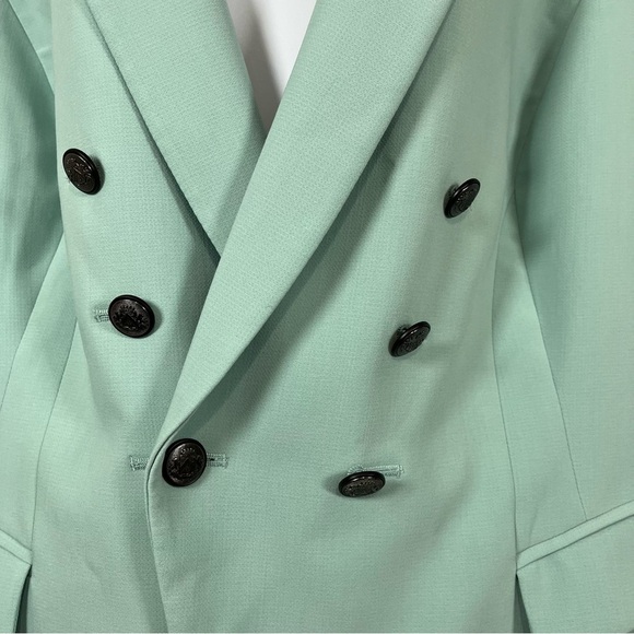 White House Black Market Green Lined Blazer NWOT - Picture 3 of 16